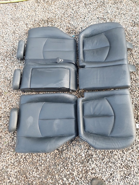 фото №7, Сидіння диван обшивки mercedes w211 універсал чорні