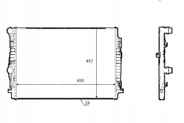 фото №12, Nrf 58392 радиаторов, система охлаждение двигателя