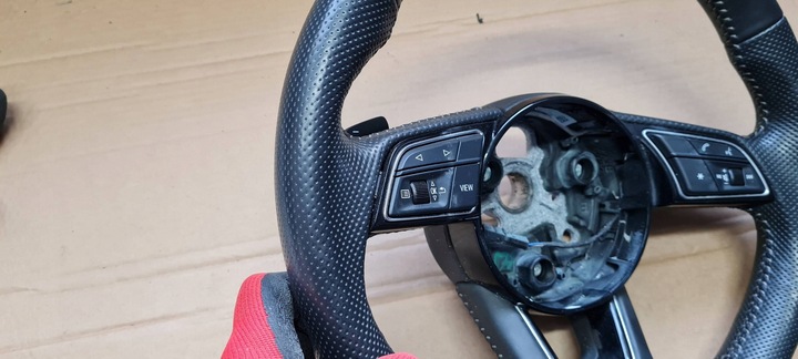 фото №8, A4 b9 8w рестайлінг кермо sline шкіра шкіряний зрізана aut 8w0419091fc a5 8w