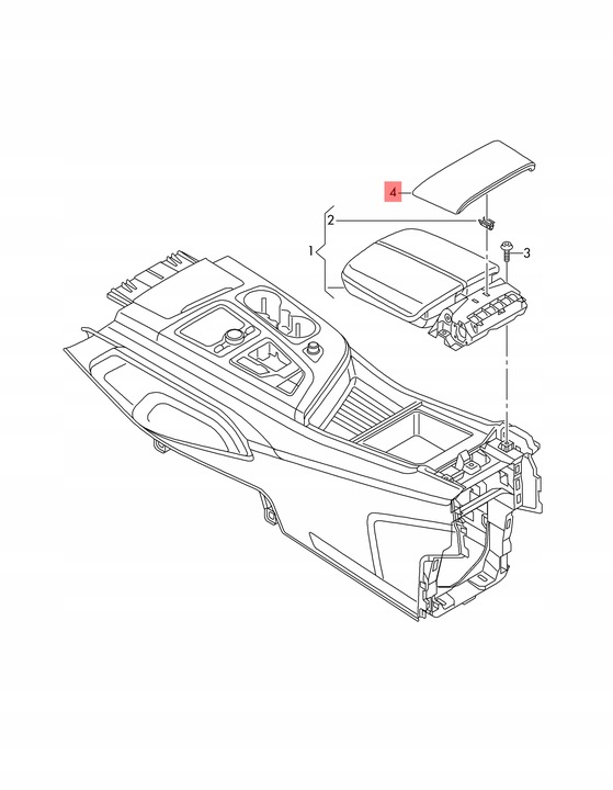 фото №7, Захист накладка задня підлокітника середнього шкіра audi sq7 q7 4m0