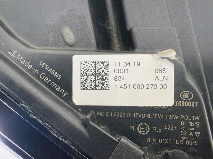 фото №11, Audi a5 s5 8w6 f5 повний led лампа права перед передня фара eur