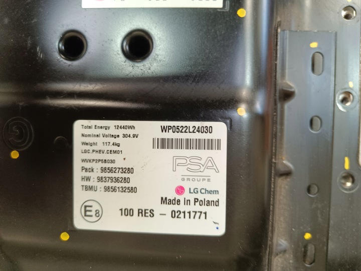 фото №11, Opel astra l vi - батарея акумулятор 12440 kwh 304,9v