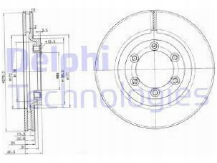 фото №2, Диски перед daewoo korando 2.0-3.2 99- musso 2.3-3.2 99 rexton 2.9 02-
