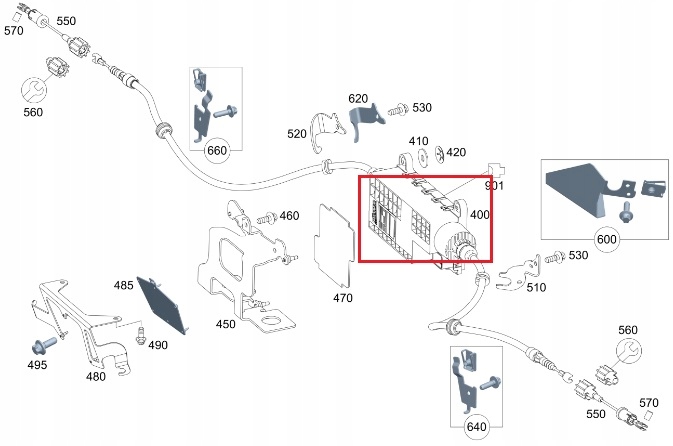 фото №2, Mercedes vito w447 w448 модуль амортизатор тормоза стояночного ручного оригинальный номер