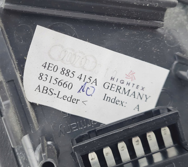 фото №6, Audi a8 d3 рестайлинг кнопка регулировка сиденья левый