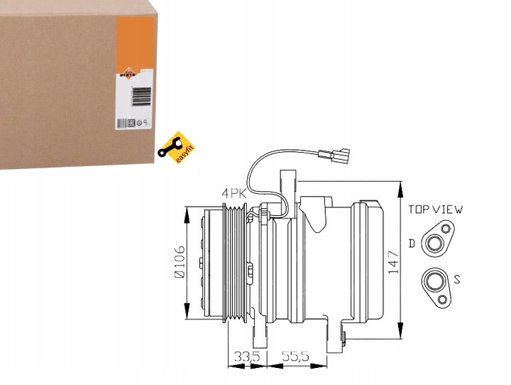 фото №1, Nrf32436 компресор кондиціонера chevrolet matiz 05