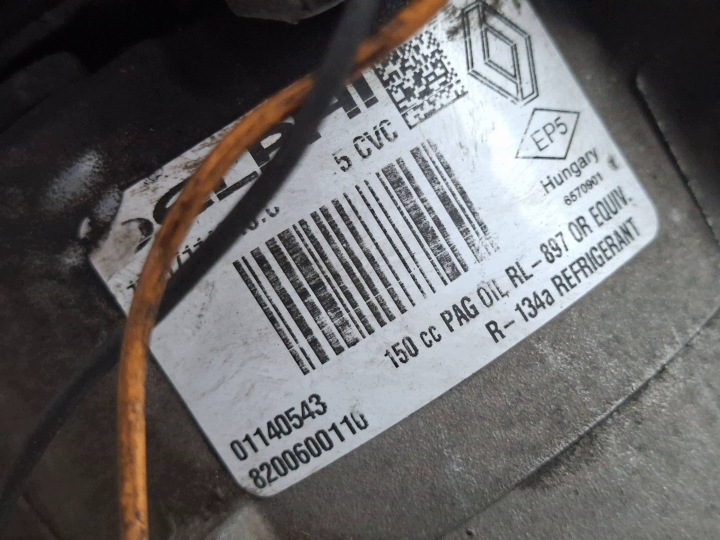 фото №6, Компресор кондиціонера 8200600110 renault megane ii 1.5 dci 2002-