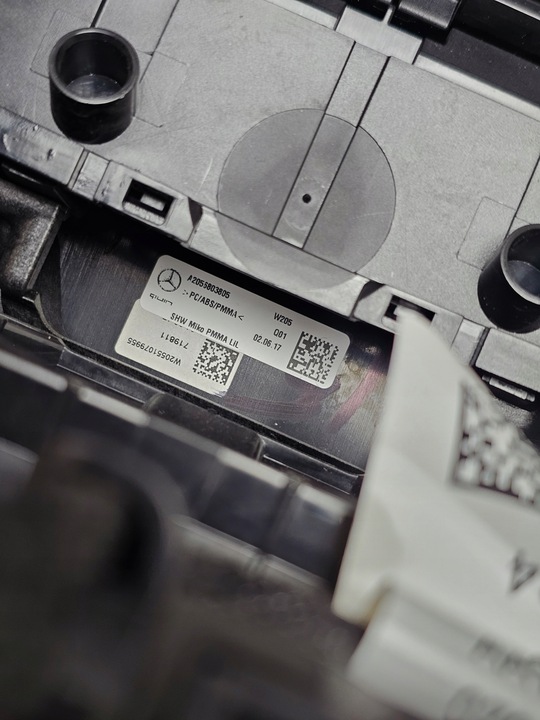 фото №13, Dekor тунель панель середній керування перемикач консолі mercedes w205