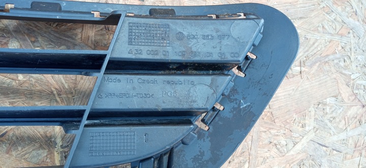 фото №11, Volkswagen golf vii 7 5g0 12- решётка решётка решётка радиатора бампера перед 5g0853677