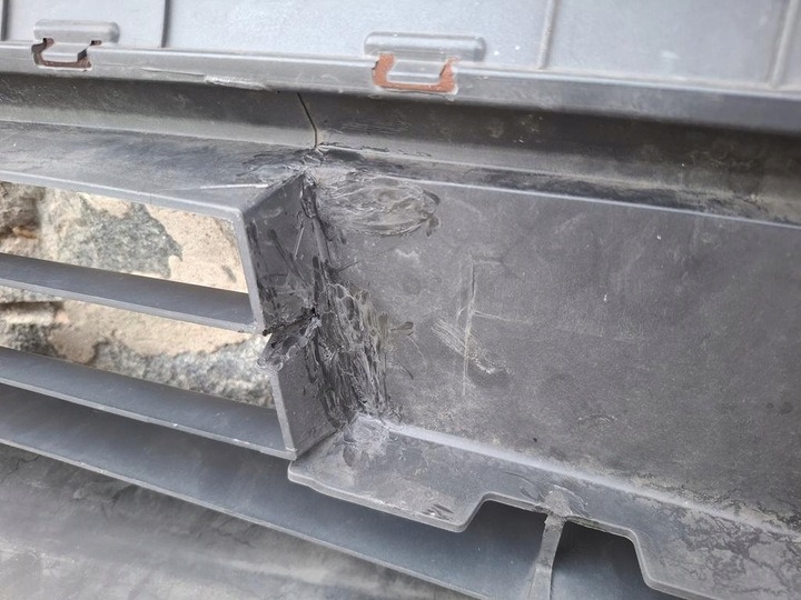 фото №13, Нижній спойлер бампера накладка перед hyundai kona сірий структура