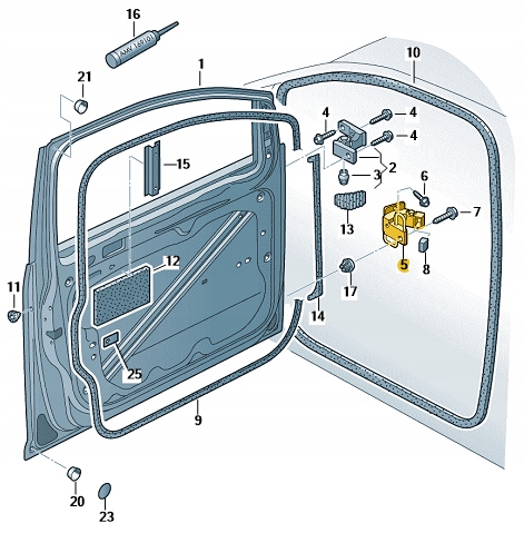 фото №10, Vw caddy touran петля дверь 1t0831412c