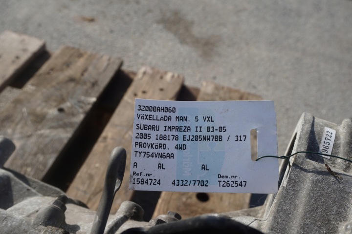 фото №12, Коробка передач механическая коробка передач subaru impreza ii ty754vn6aa