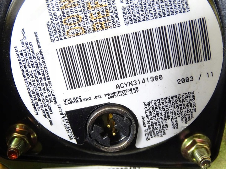 фото №7, Подушка подушка безопасности водителя daewoo kalos 2002-2011