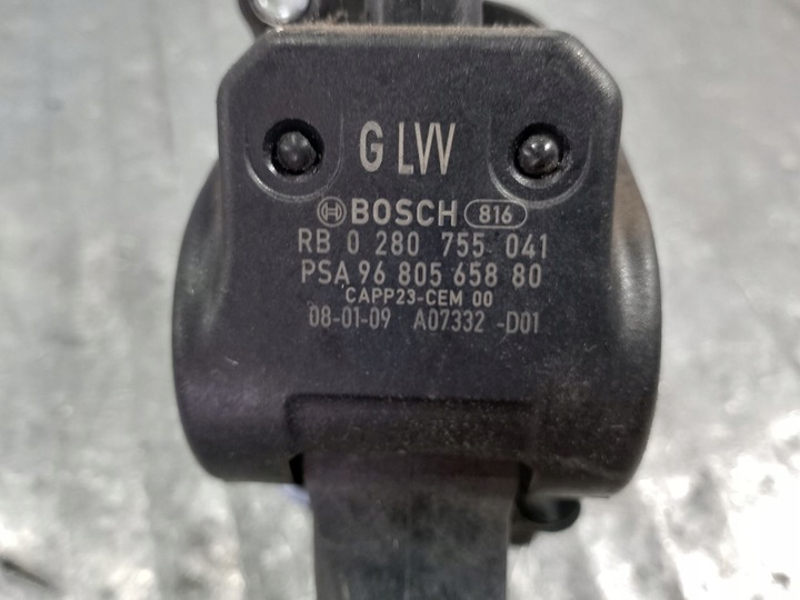 фото №6, Педаль газа, потенциометр citroen c4 f00c3e2045 0280755041 9680565880 1.6