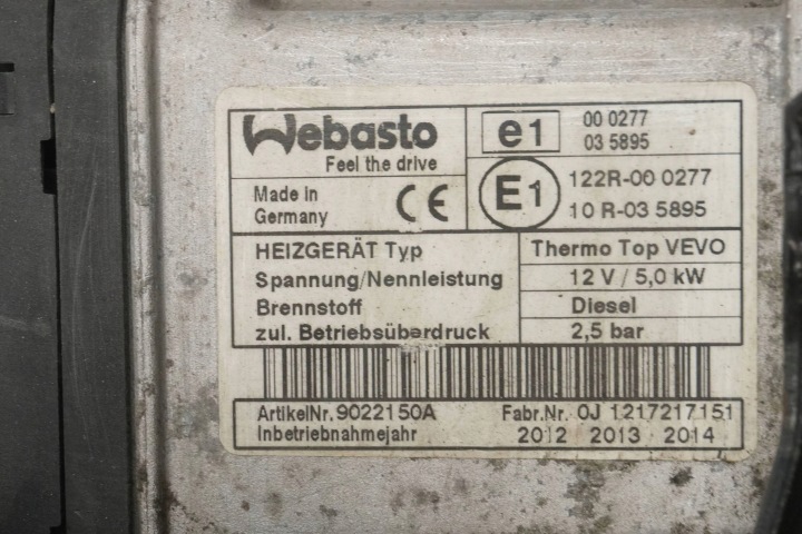 фото №8, Обігрів стояночний вебасто vw passat b7 3c0815005be 9022150a