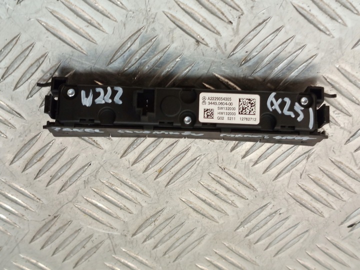 фото №8, Mercedes w222 панель керування перемикач датчиків паркування a2229054305