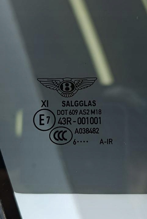 фото №11, Стекло боковая bentley bentayga 2017 з спереди po правой 36a845114g