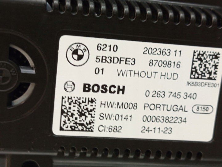 фото №13, Bmw (oem) 5b3dfe3 1' f40 2' f44 панель приборов монитор спидометр