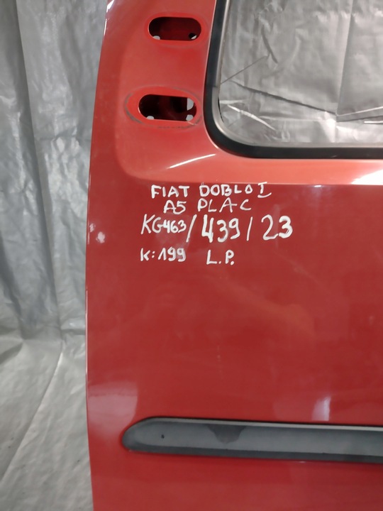 фото №11, Дверь передние левая fiat doblo i передний рестайлинг k:199