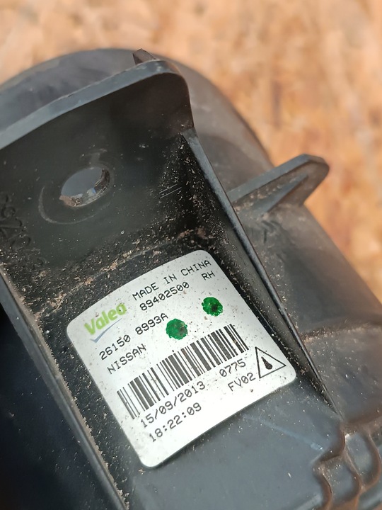 фото №10, 261508993a галоген правый переднее перед 261508993a nissan juke f15 micra k13