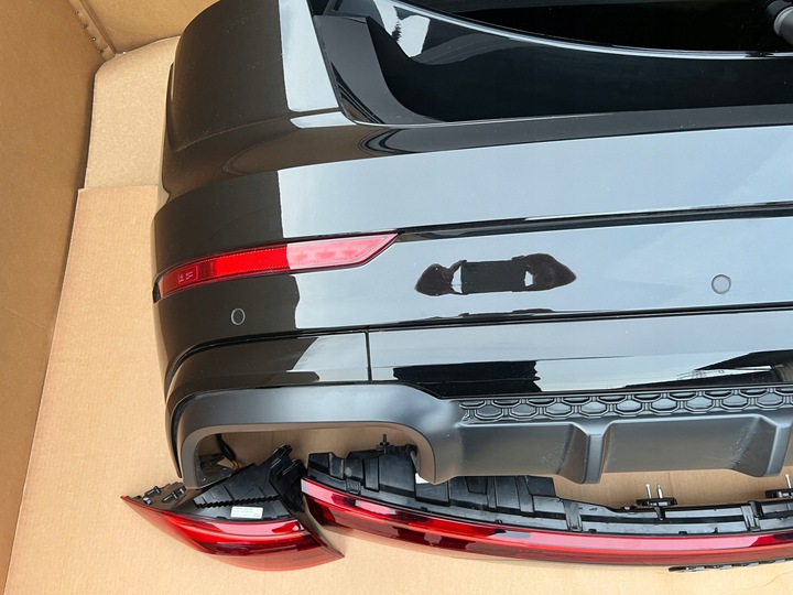 фото №9, Audi q8 4m8 s-line рестайлинг комплектный зад лампы animacja бампер крышка выхлоп