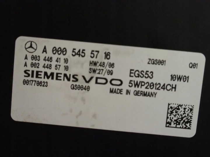 фото №10, Блок керування коробки коробки передач mercedes w204 a0005455716