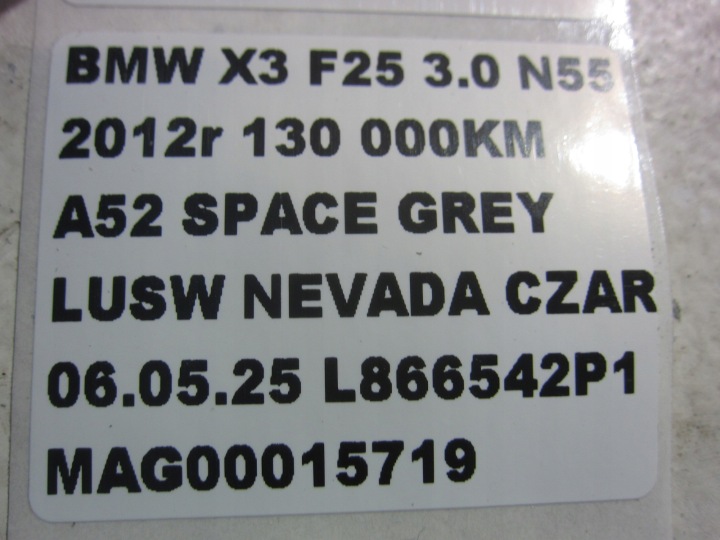 фото №15, Bmw x3 f25 a52 space серый серый дверь правая передние правое перед w цвет