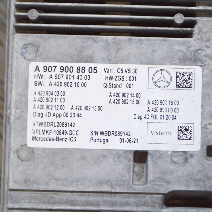 фото №6, Mercedes-benz sprinter w907 w910 2021 панель / радиопроигрыватель cd/dvd/gps