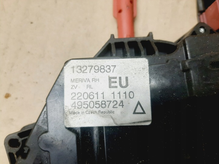 фото №5, Замок дверь правая зад opel meriva b рестайлинг 9 pin 13279837 oem