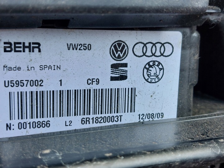 фото №7, Vw polo 6r обігрівач повітродувка вентилятор 6r1820003t 6q1820015h європа