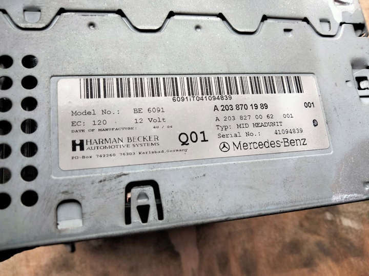 фото №3, Радио навигация cd mercedes w203