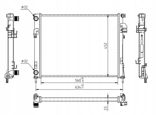 фото №2, Радиаторов trafic 1.9dci 01- hart