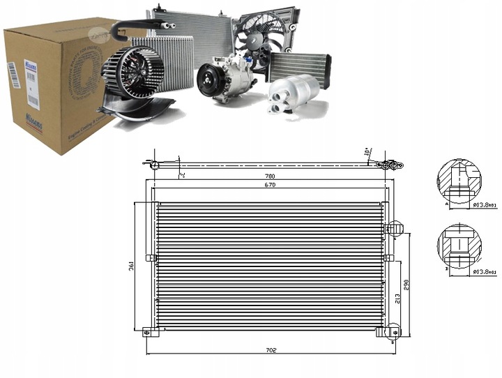 фото №11, Nissens 94586 конденсатор, кондиціонер