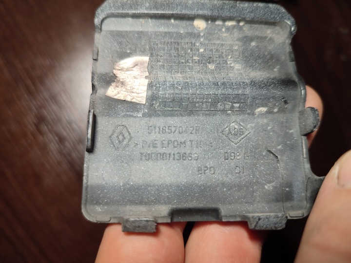 фото №3, Заглушка фаркоп бампера зад renault clio 511657042r mag h