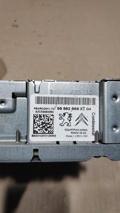 фото №7, Радіо заводські радіопрогравач cd citroen ds3 96662669xt