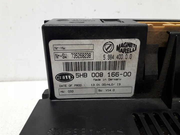 фото №9, Lancia lybra 99-05 панель повітропровід кондиціонера 735268238 5hb008166-00