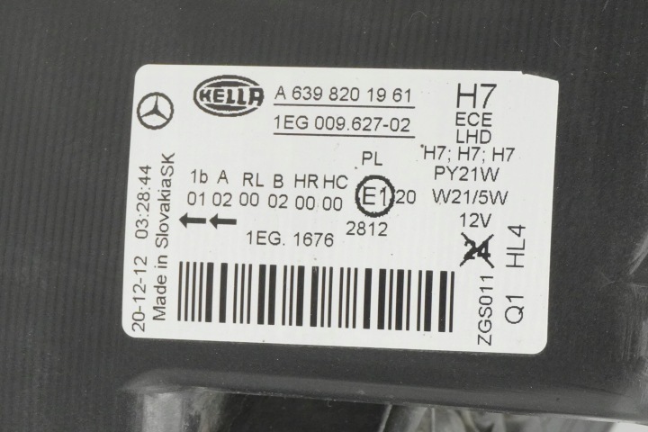 фото №14, Фара передня права mercedes vito viano w639 рестайлінг a6398201961