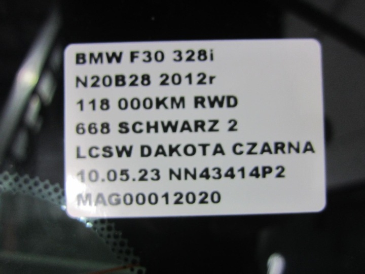 фото №10, Bmw f30 sedan стекло задняя зад оригинальная