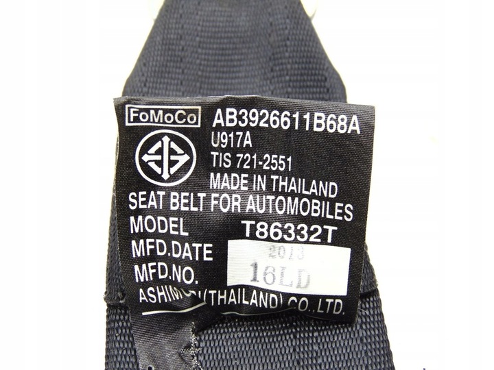 фото №3, Pas безопасности зад правые левый ford ranger v