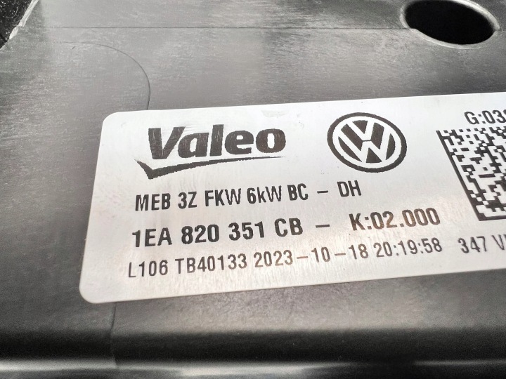 фото №16, Обігрівач комплектна audi q4 e-tron 1ea820351cb 1ea963581e