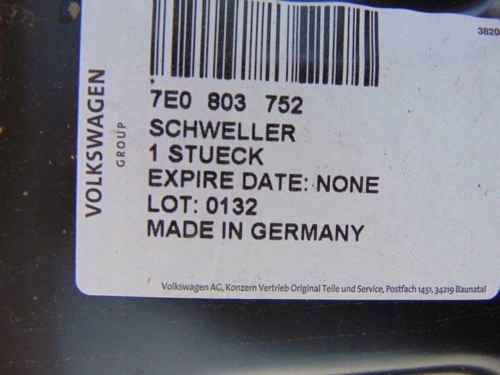 фото №8, Обшивка поріг wewnęrzny vw transporter t5 t6 doka