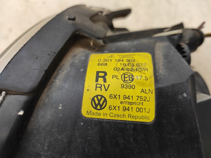 фото №8, Vw lupo 98- лампа права перед 6x1941752j