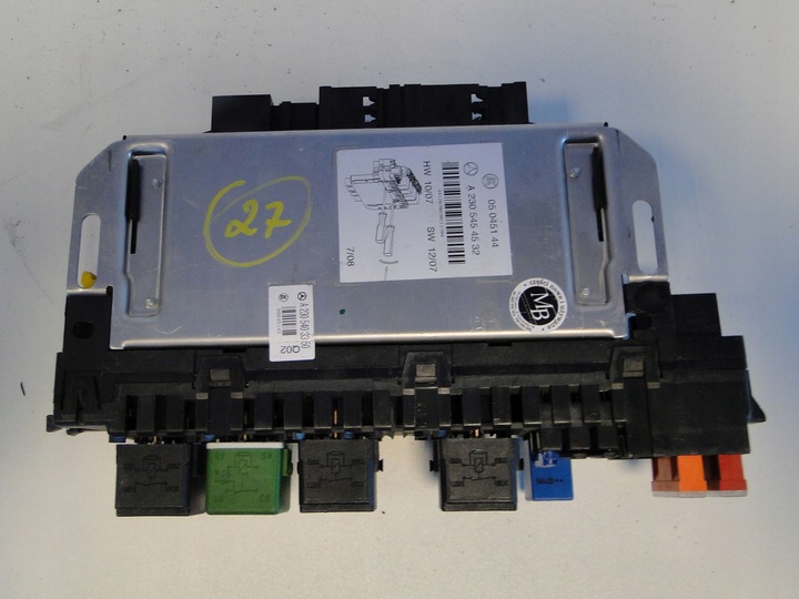 фото №7, Mercedes коробка предохранителей предохранители модуль sam sl r230 230