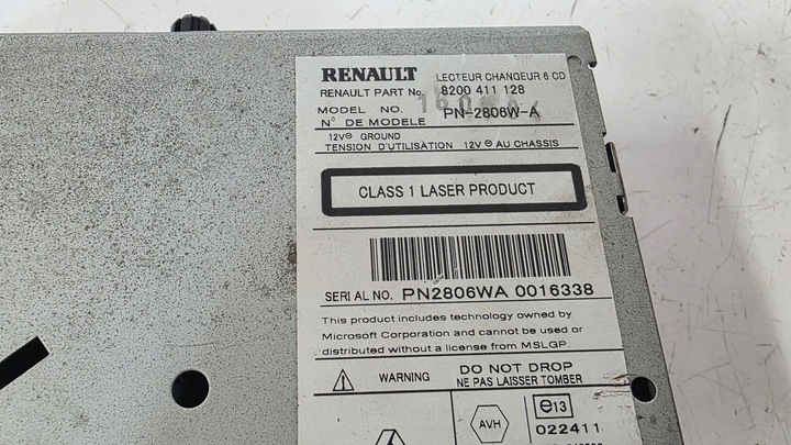 фото №3, Чейнджер дисків cd радіо cabasse renault grand espace iv рестайлінг