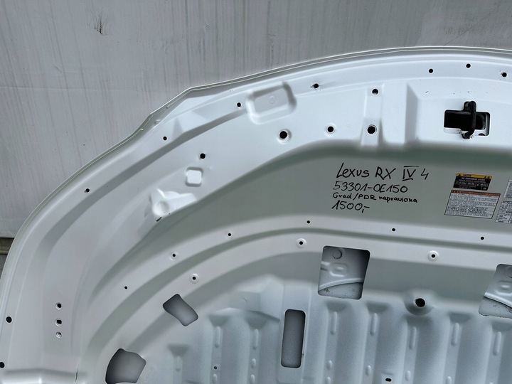 фото №9, Lexus rx iv 4 450h 533301-oe-150 капот крышка двигателя pdr org.