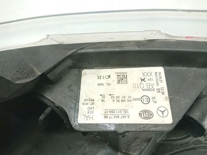 фото №8, Mercedes vito 447 лампа ліва перед передня