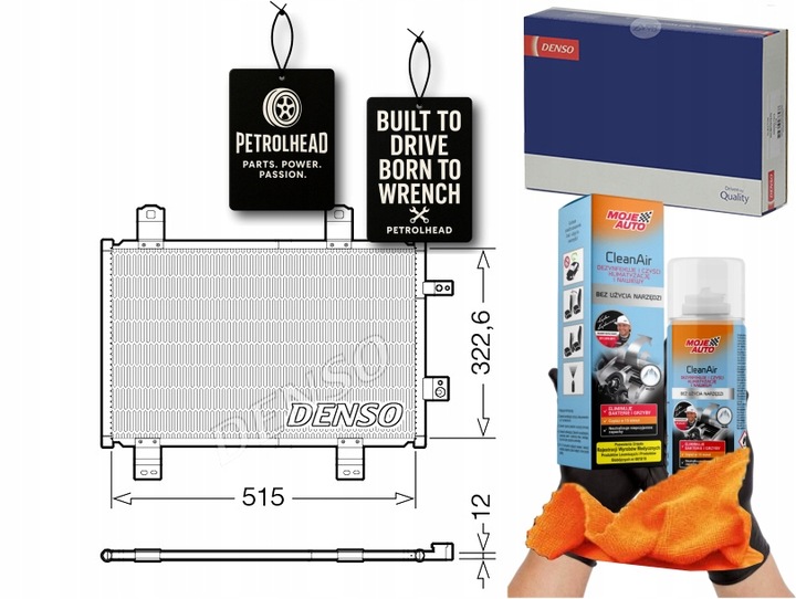 фото №1, Конденсатор кондиціонера mazda denso #petrolhead pro+ kit9
