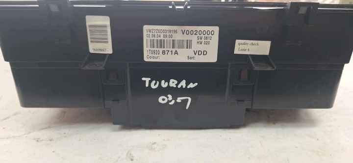 фото №9, Спидометр vw touran 1t0920871a
