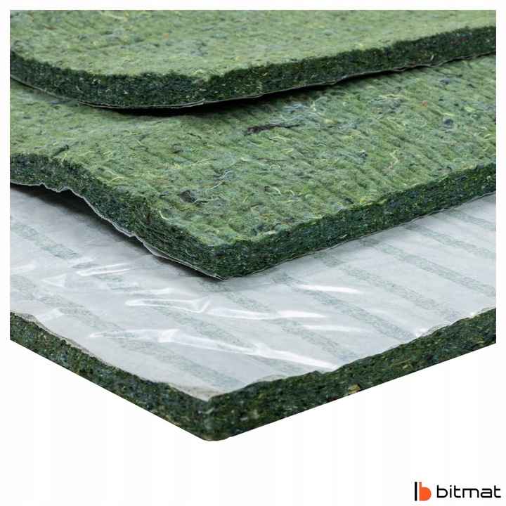 фото №13, Ścinki poroso з klejem 20mm 1m2 коврик войлочная w różnych kawałkach ocieplenie