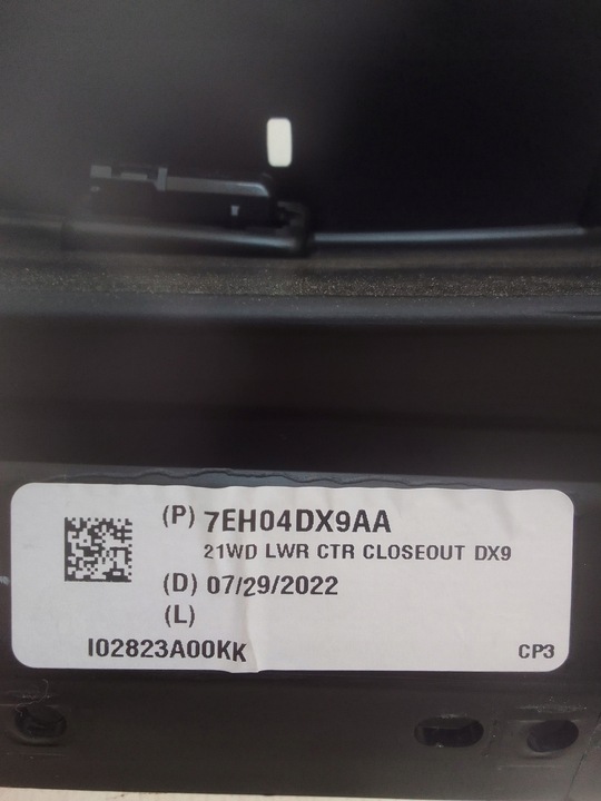 фото №9, Dodge durango рестайлінг 18- нижній панель панелі розподільчої 7eh04dx9aa usa